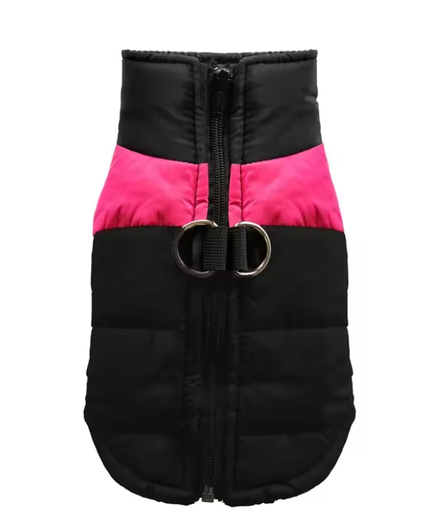 JackiesJackets™ Waterproof Dog Winter Coat with Leash D-Ring (XS–6XL)