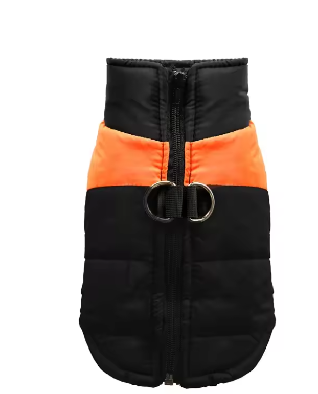 JackiesJackets™ Waterproof Dog Winter Coat with Leash D-Ring (XS–6XL)