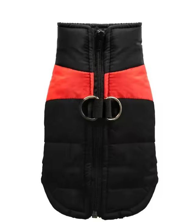 JackiesJackets™ Waterproof Dog Winter Coat with Leash D-Ring (XS–6XL)